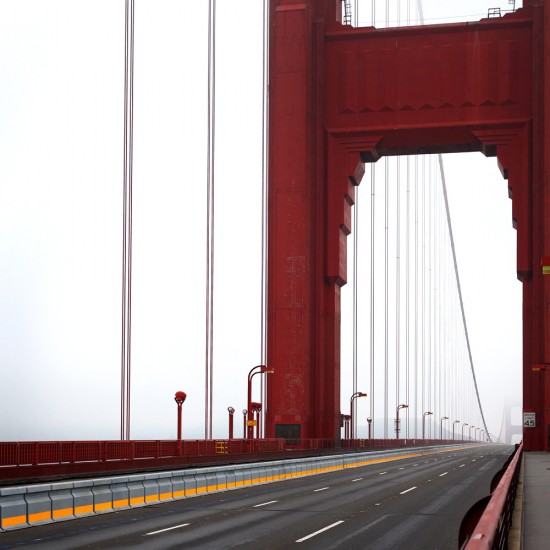 Empty Golden Gate Bridge
