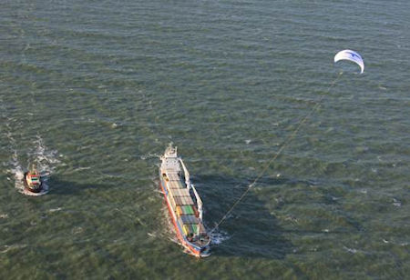 Using Kites to Pull Cargo Ships Across the Seas